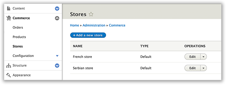 Stores  Drupal