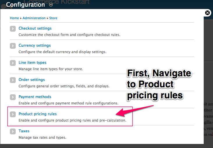 First, Navigate
        to Product pricing rules