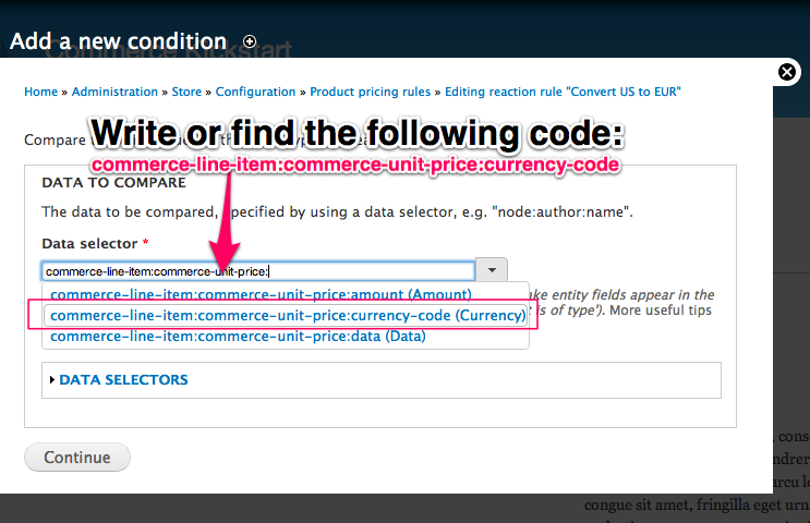 Write or find the
        following code: commerce-line-item:commerce-unit-price:currency-code