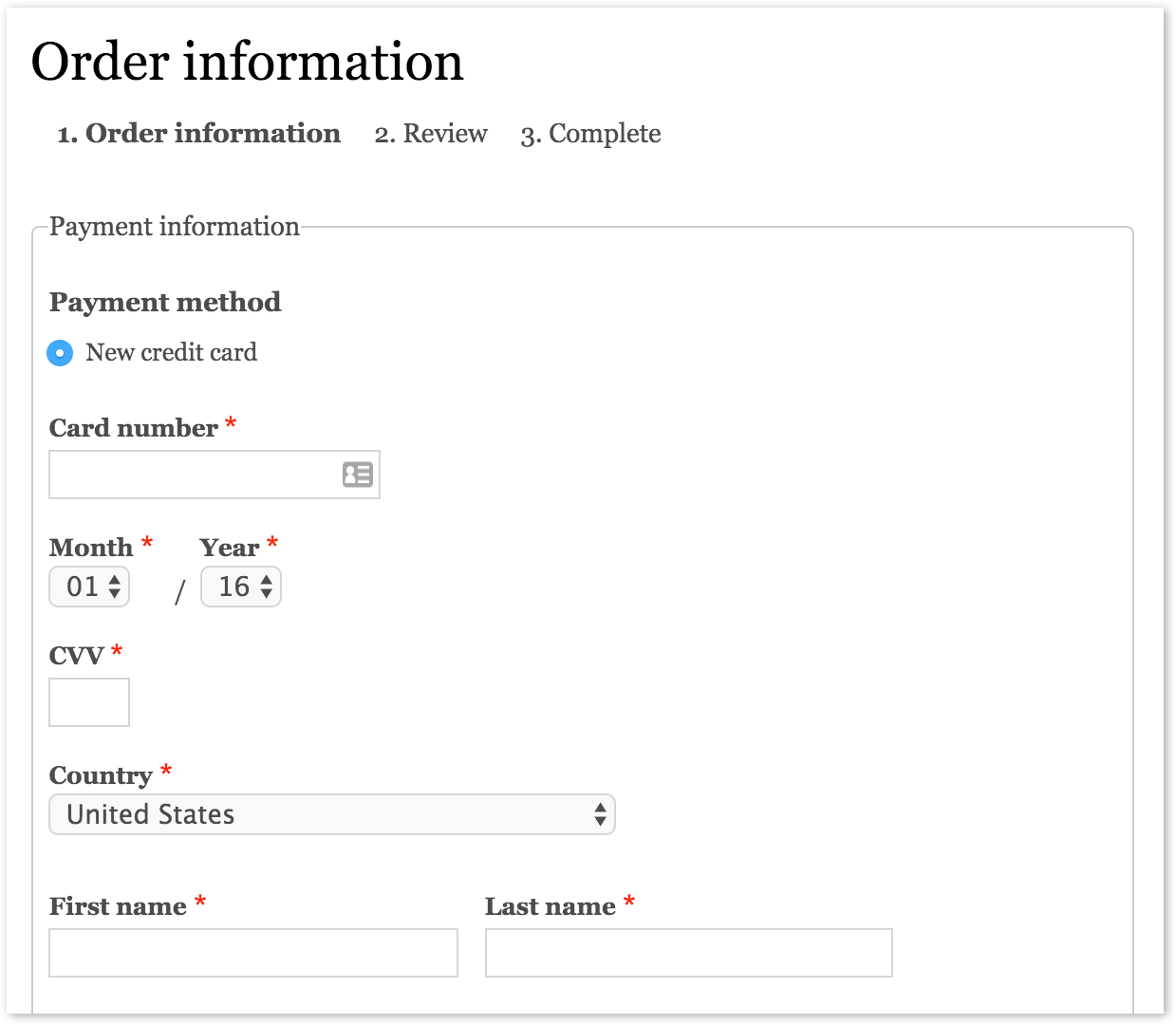 Payments in Commerce 2.x